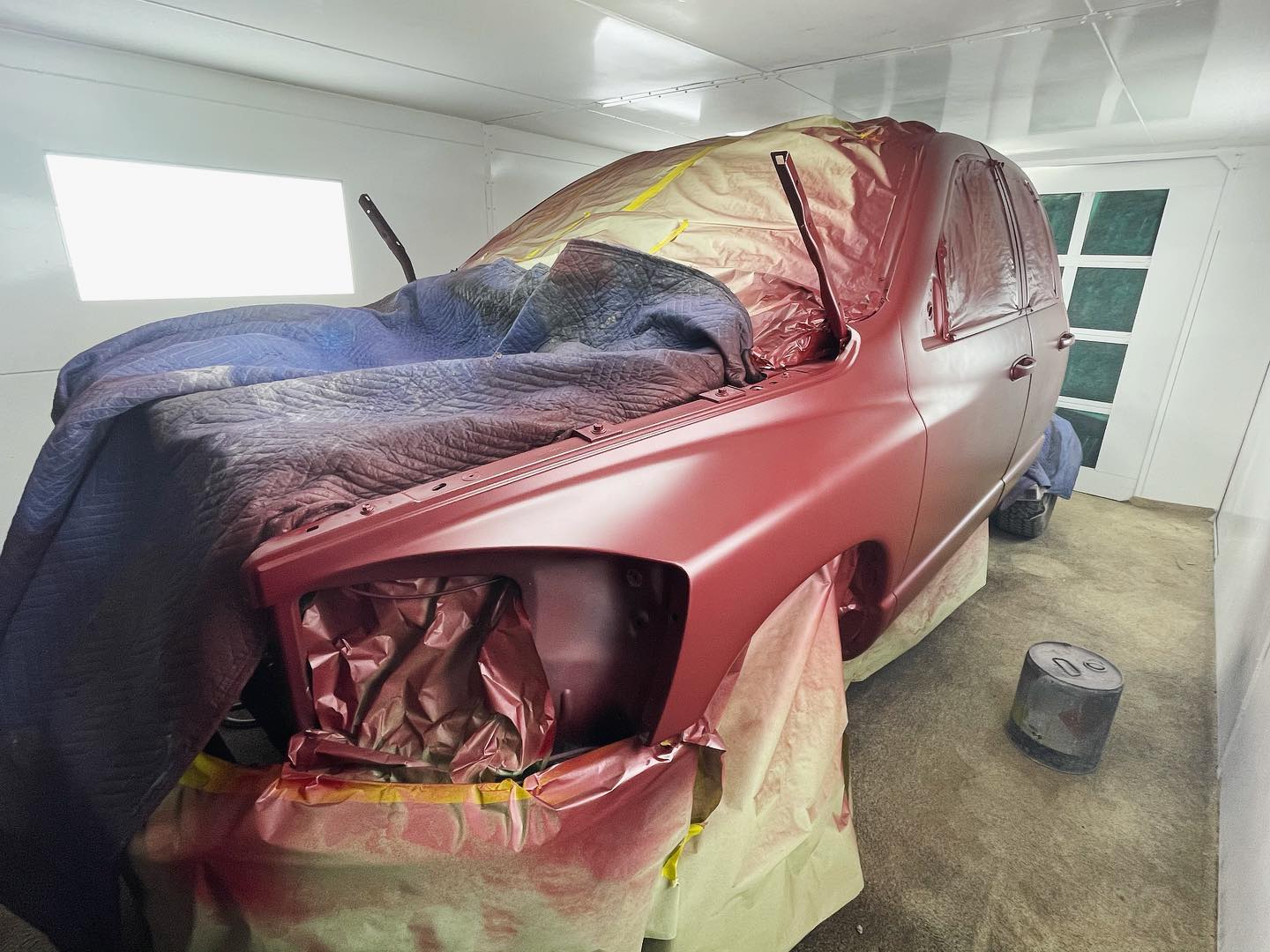Red Dodge Ram 1500 full paint restoration — Houston TX — photo 58 of 65