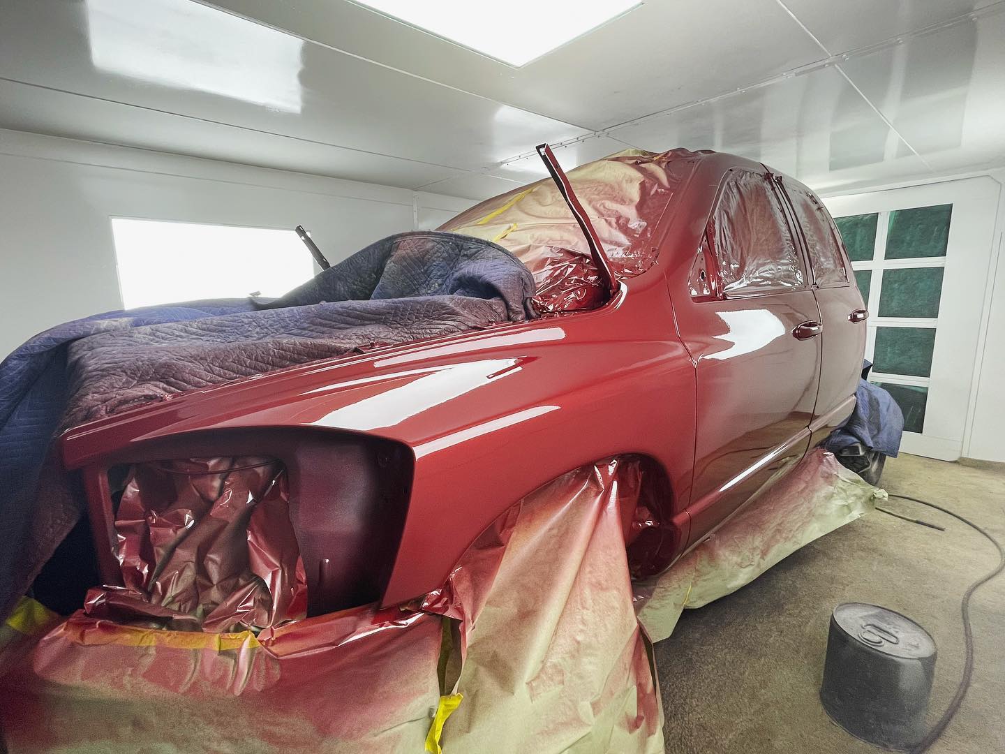 Red Dodge Ram 1500 full paint restoration — Houston TX — photo 59 of 65