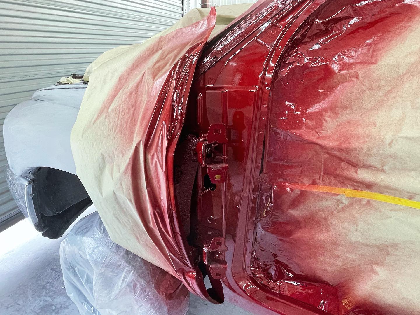 Red Dodge Ram 1500 full paint restoration — Houston TX — photo 60 of 65