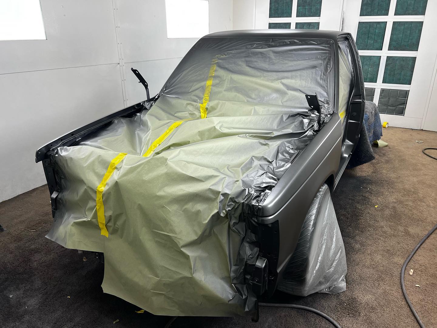 Smoke gray Chevy paint restoration Houston TX — project photo 8 of 25