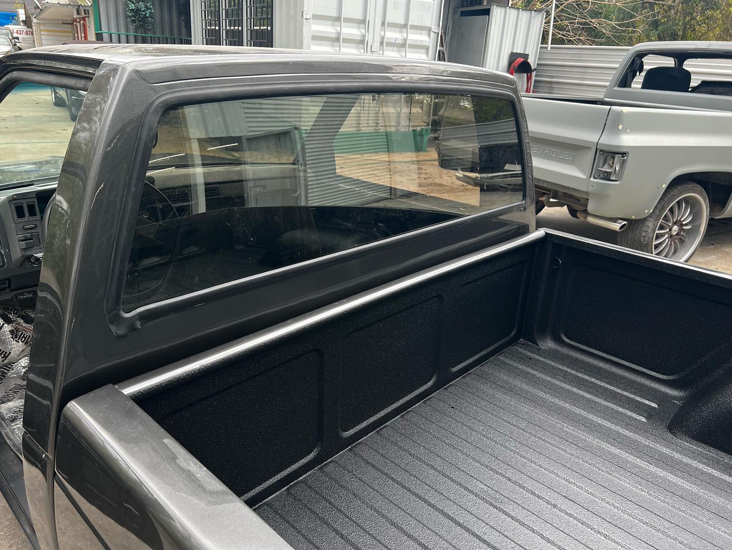 Smoke gray Chevy paint restoration Houston TX — project photo 9 of 25