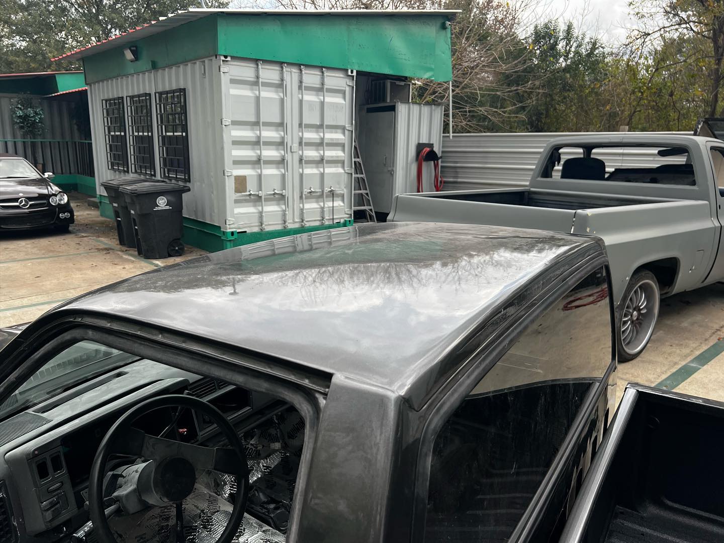 Smoke gray Chevy paint restoration Houston TX — project photo 10 of 25