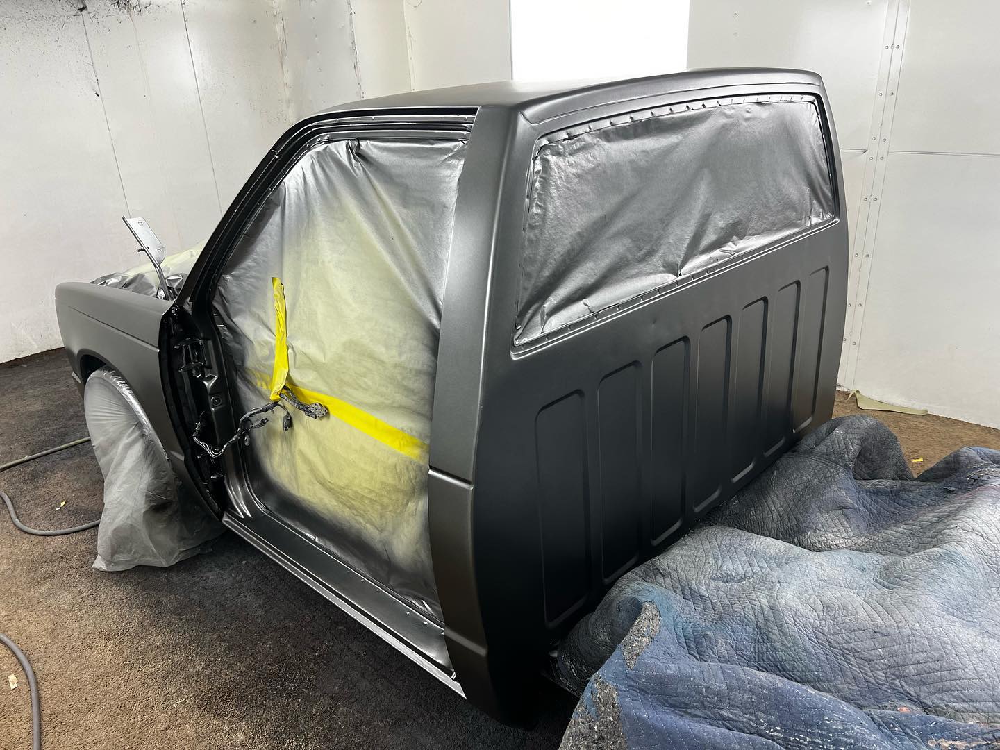 Smoke gray Chevy paint restoration Houston TX — project photo 13 of 25