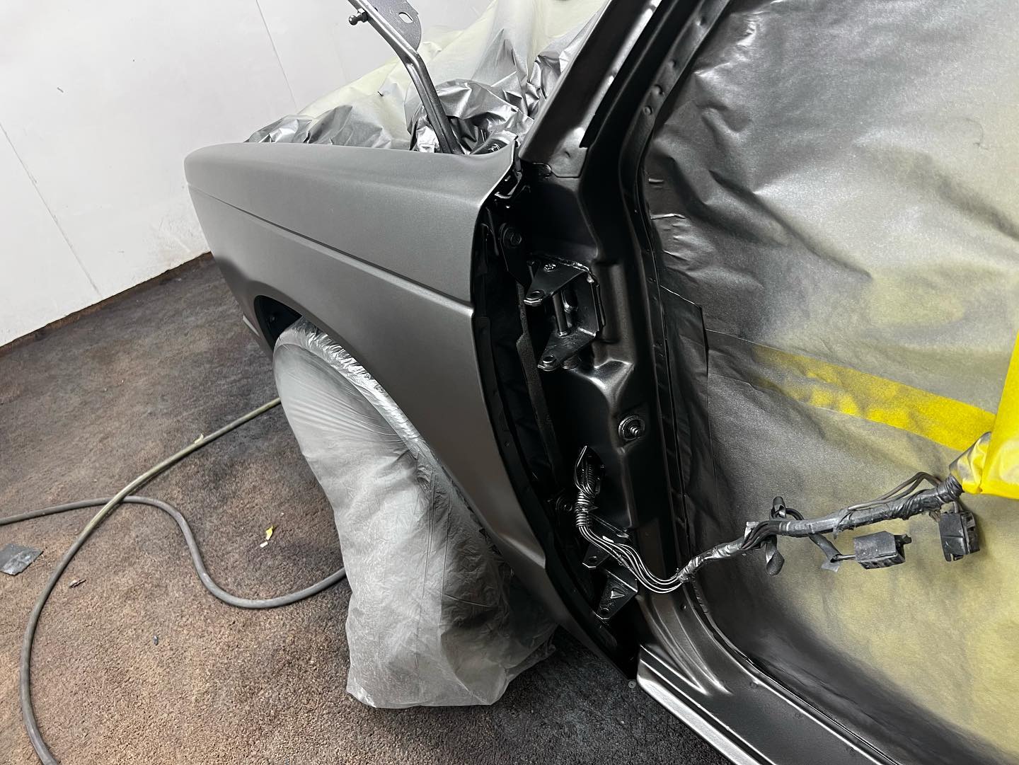 Smoke gray Chevy paint restoration Houston TX — project photo 15 of 25