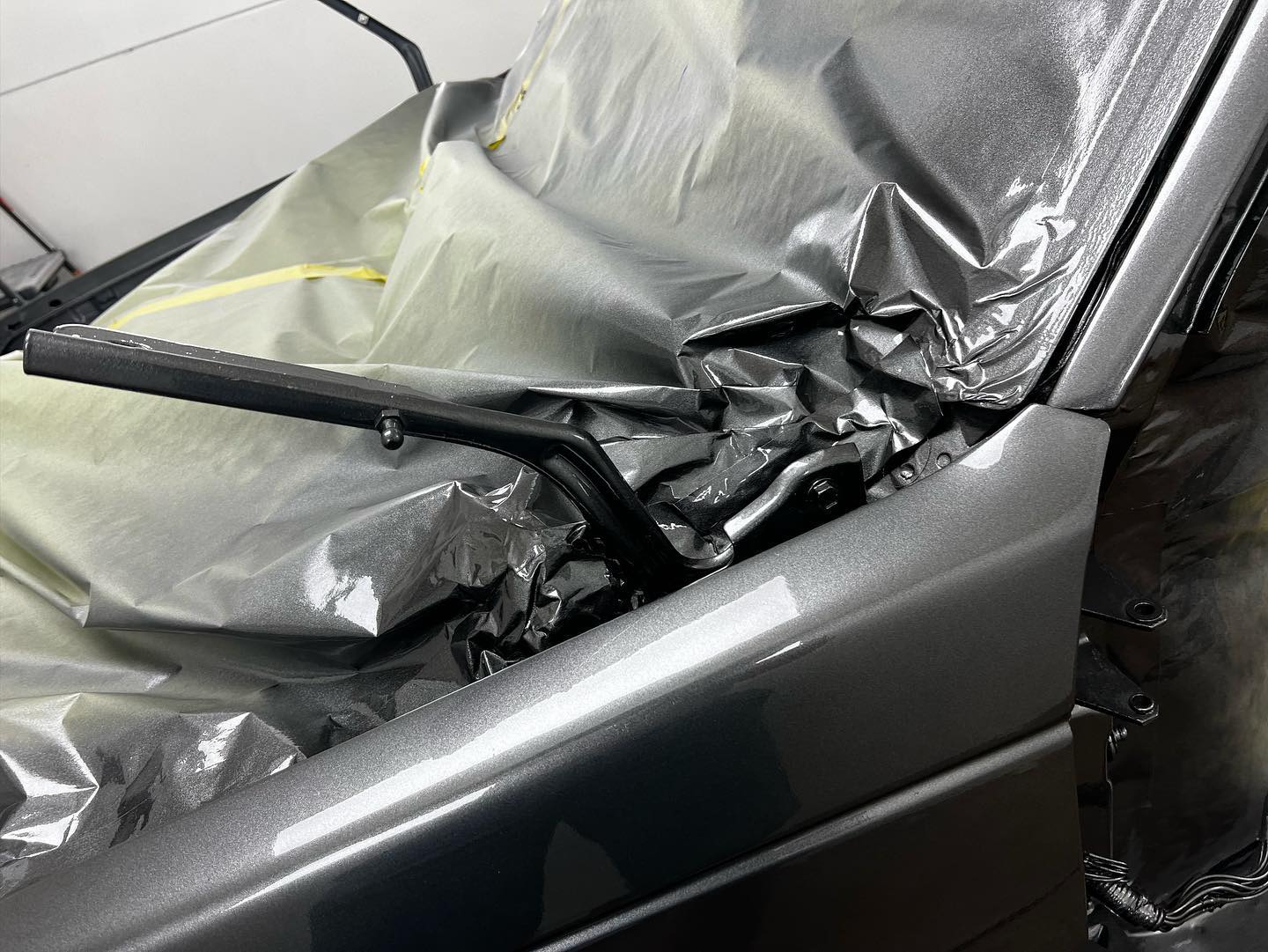 Smoke gray Chevy paint restoration Houston TX — project photo 16 of 25
