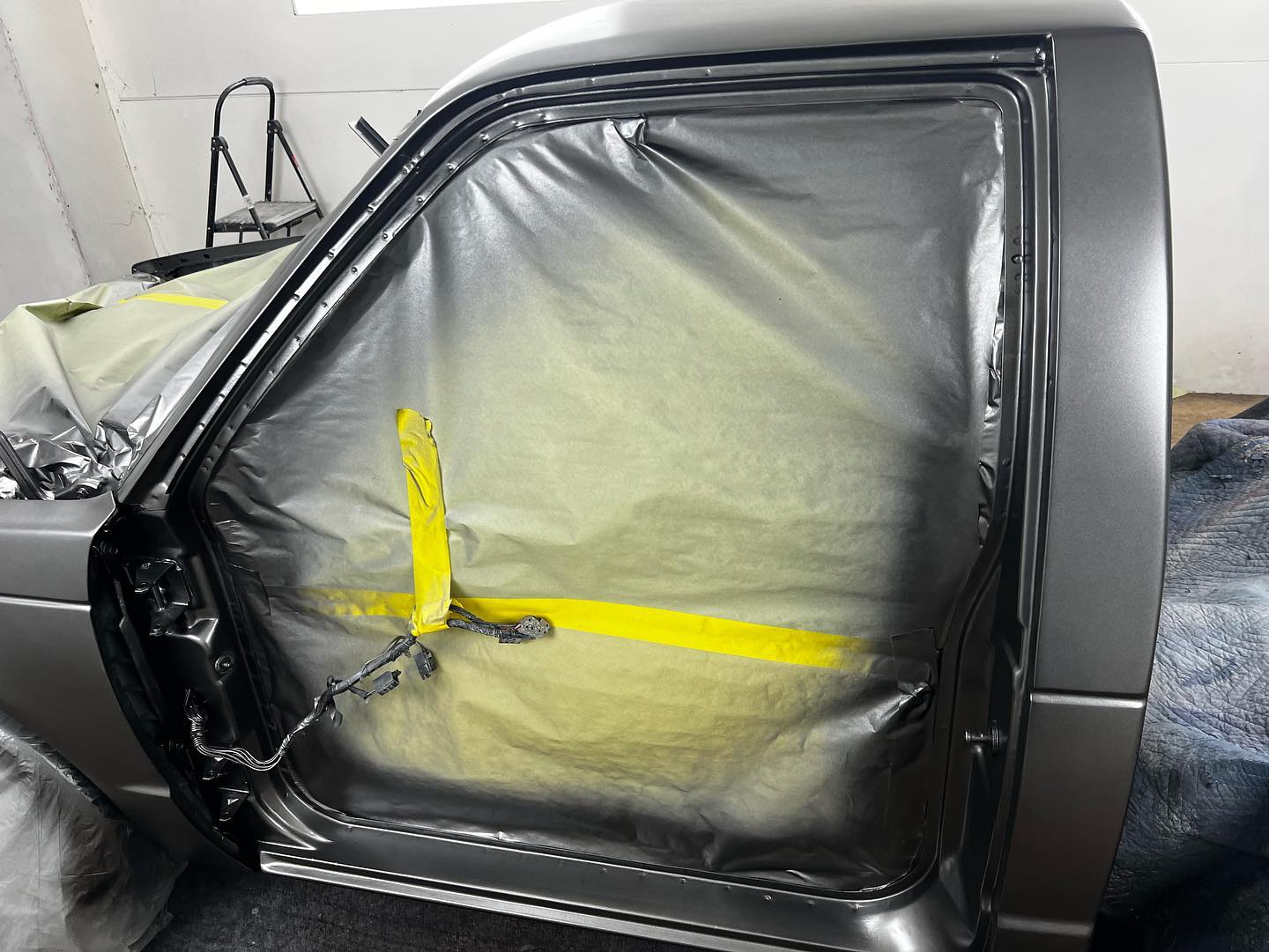 Smoke gray Chevy paint restoration Houston TX — project photo 17 of 25