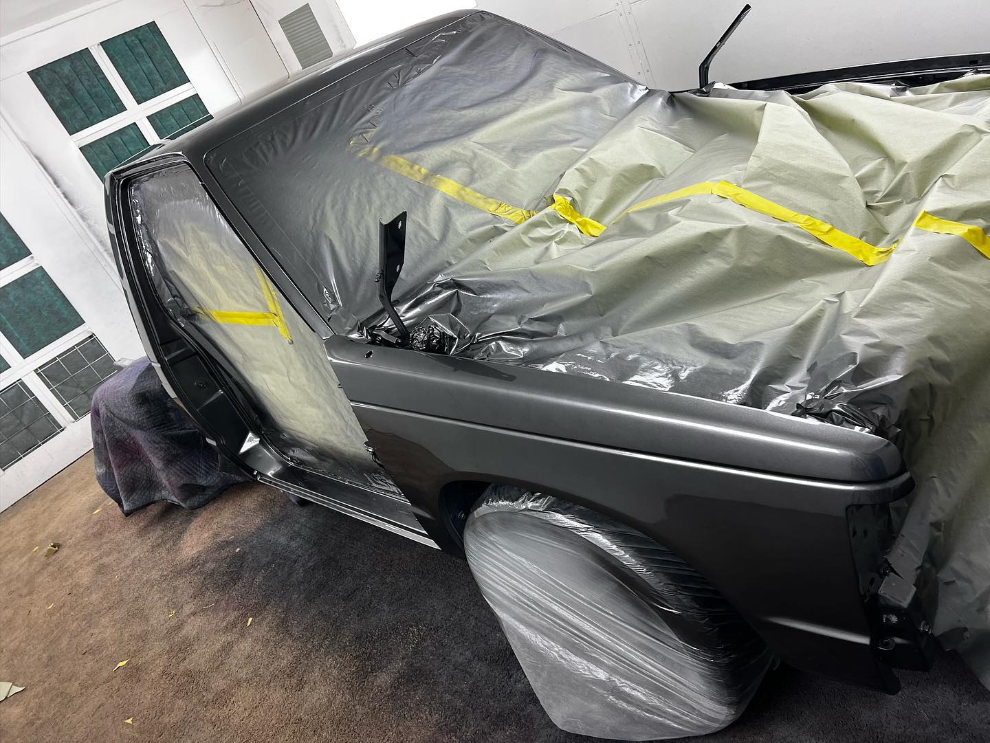 Smoke gray Chevy paint restoration Houston TX — project photo 22 of 25
