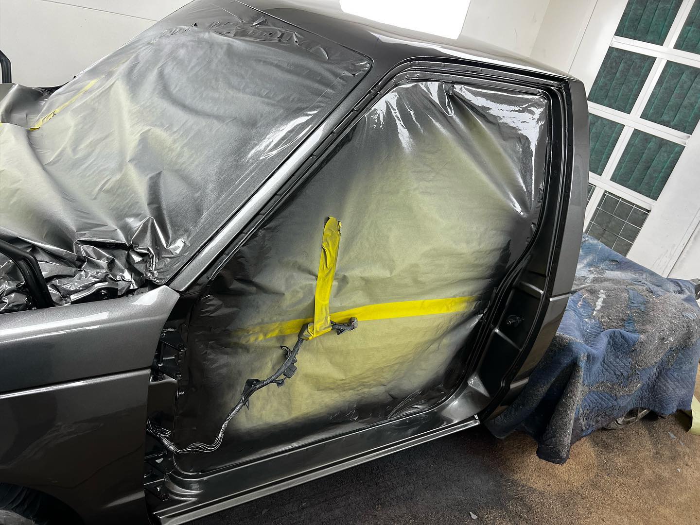 Smoke gray Chevy paint restoration Houston TX — project photo 23 of 25